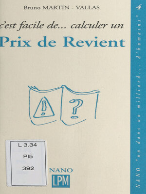cover image of C'est facile de calculer un prix de revient